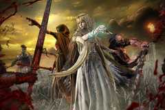 Elden Ring Nightreign artwork featuring the Recluse, Revenant, and Executor battling a horde of soldiers